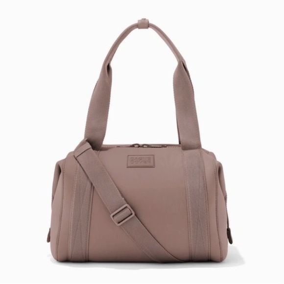 DAGNE DOVER Landon Neoprene Mauve Carryall Bag - Picture 1 of 14